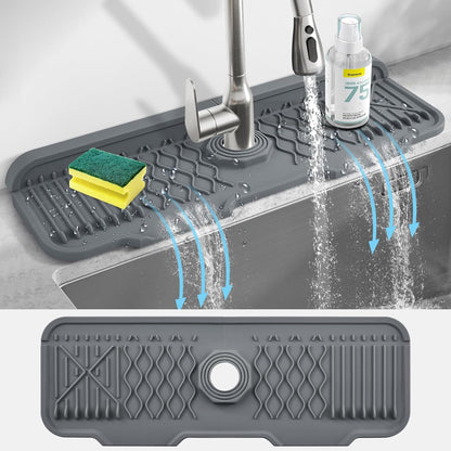 Kitchen sink drain mat