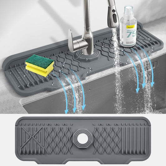 Kitchen sink drain mat